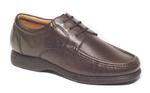 View Item Men's Lace-Up Leather Shoes By Luca Mancini (Brown - Style LM8886)